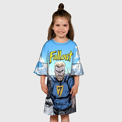 Платье клеш для девочки Fallout 7, цвет: 3D-принт — фото 2