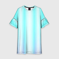 Детское платье Neon white blue lines