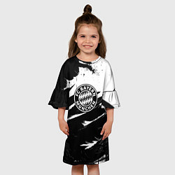 Платье клеш для девочки Бавария Мюнхен крылья краски, цвет: 3D-принт — фото 2