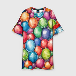 Детское платье Россыпь новогодних шаров