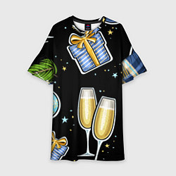 Детское платье Новогодний вайб