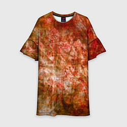 Детское платье Абстракция - bright red