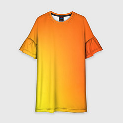 Детское платье Color orange red
