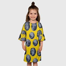 Платье клеш для девочки Ягоды, цвет: 3D-принт — фото 2