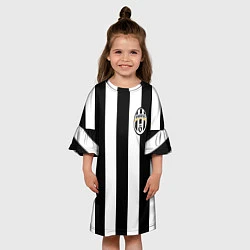Платье клеш для девочки Juventus: Vidal, цвет: 3D-принт — фото 2