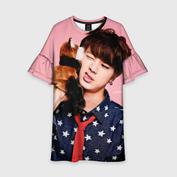 Платье клеш для девочки BTS: Love Me, цвет: 3D-принт