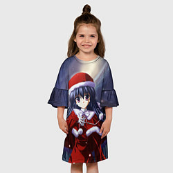 Платье клеш для девочки Аниме, цвет: 3D-принт — фото 2