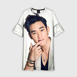 Платье клеш для девочки Kim Soo-hyeon, цвет: 3D-принт