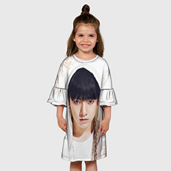 Платье клеш для девочки Jeon Jung Kook, цвет: 3D-принт — фото 2