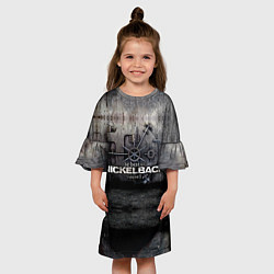 Платье клеш для девочки Nickelback Repository, цвет: 3D-принт — фото 2