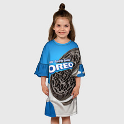 Платье клеш для девочки Oreo, цвет: 3D-принт — фото 2