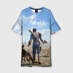 Платье клеш для девочки Fallout 4: Welcome Home, цвет: 3D-принт