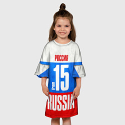 Платье клеш для девочки Russia: from 15, цвет: 3D-принт — фото 2
