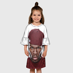 Платье клеш для девочки 50 cent, цвет: 3D-принт — фото 2