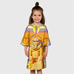 Платье клеш для девочки Iron Maiden: Pharaon, цвет: 3D-принт — фото 2