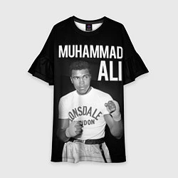 Платье клеш для девочки Muhammad Ali, цвет: 3D-принт
