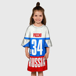 Платье клеш для девочки Russia: from 34, цвет: 3D-принт — фото 2