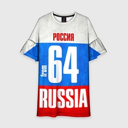 Платье клеш для девочки Russia: from 64, цвет: 3D-принт