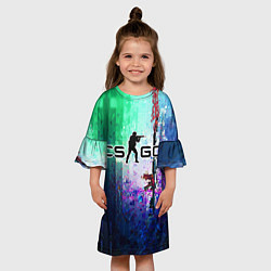 Платье клеш для девочки Counter-Strike - Global Offensive, цвет: 3D-принт — фото 2