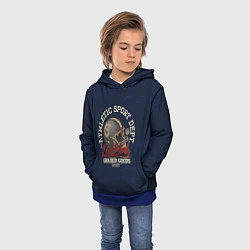 Толстовка-худи детская Team t-shirt 14, цвет: 3D-синий — фото 2