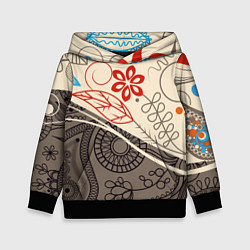 Толстовка-худи детская Прованс, цвет: 3D-черный