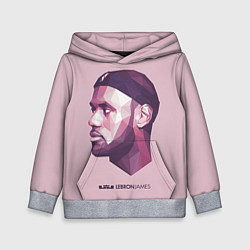 Толстовка-худи детская LeBron James: Poly Violet, цвет: 3D-меланж