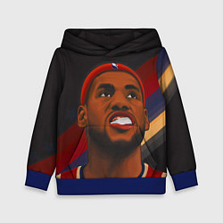 Толстовка-худи детская LeBron Smile, цвет: 3D-синий