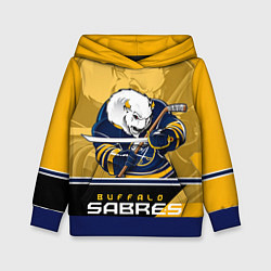 Толстовка-худи детская Buffalo Sabres, цвет: 3D-синий