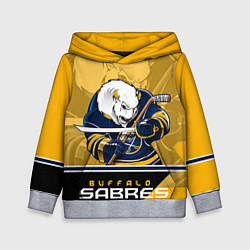 Толстовка-худи детская Buffalo Sabres, цвет: 3D-меланж