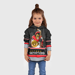 Толстовка-худи детская Ottawa Senators, цвет: 3D-меланж — фото 2