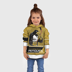 Толстовка-худи детская Pittsburgh Penguins, цвет: 3D-белый — фото 2