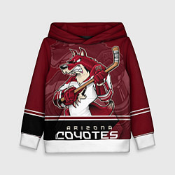 Толстовка-худи детская Arizona Coyotes, цвет: 3D-белый