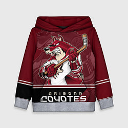 Толстовка-худи детская Arizona Coyotes, цвет: 3D-меланж