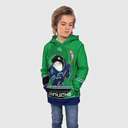 Толстовка-худи детская Vancouver Canucks, цвет: 3D-синий — фото 2