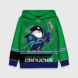 Толстовка-худи детская Vancouver Canucks, цвет: 3D-синий