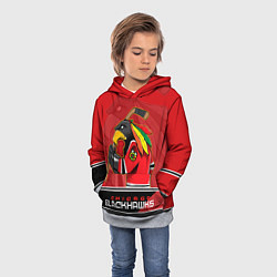 Толстовка-худи детская Chicago Blackhawks, цвет: 3D-меланж — фото 2