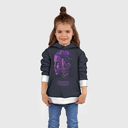 Толстовка-худи детская Stranger Things: Purple, цвет: 3D-белый — фото 2