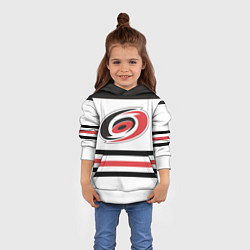 Толстовка-худи детская Carolina Hurricanes, цвет: 3D-белый — фото 2