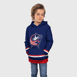 Толстовка-худи детская Columbus Blue Jackets, цвет: 3D-красный — фото 2