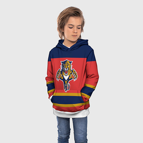 Детская толстовка Florida Panthers / 3D-Белый – фото 3