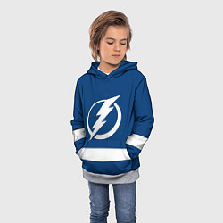 Толстовка-худи детская Tampa Bay Lightning, цвет: 3D-меланж — фото 2