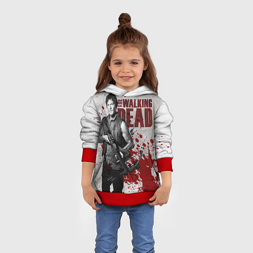 Детская толстовка Walking Dead: Deryl Dixon / 3D-Красный – фото 4