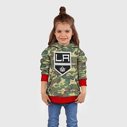 Толстовка-худи детская Kings Camouflage, цвет: 3D-красный — фото 2