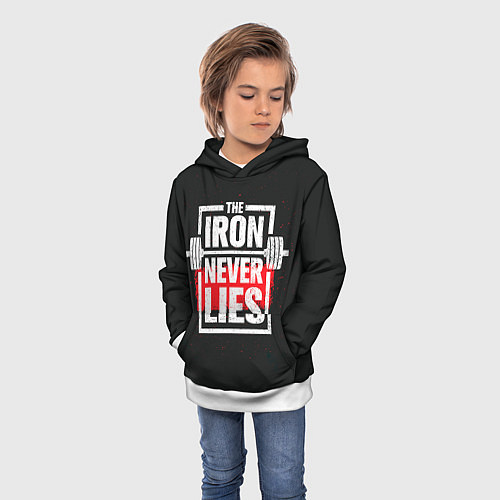 Детская толстовка The iron never lies / 3D-Белый – фото 3