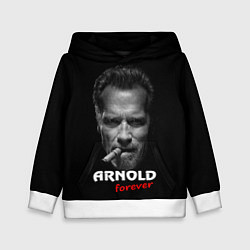 Толстовка-худи детская Arnold forever, цвет: 3D-белый