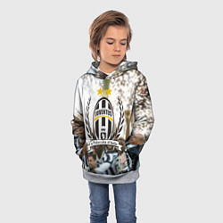 Толстовка-худи детская Juventus5, цвет: 3D-меланж — фото 2
