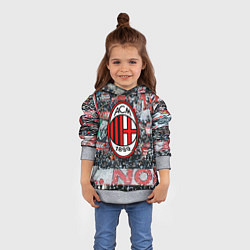 Толстовка-худи детская Milan FC, цвет: 3D-меланж — фото 2