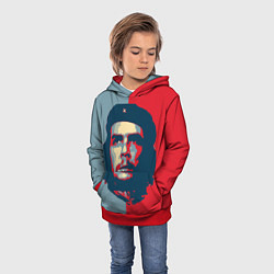 Толстовка-худи детская Che Guevara, цвет: 3D-красный — фото 2