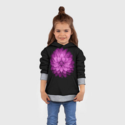 Толстовка-худи детская Violet Flower, цвет: 3D-меланж — фото 2