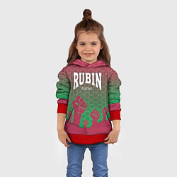 Толстовка-худи детская Rubin Kazan, цвет: 3D-красный — фото 2